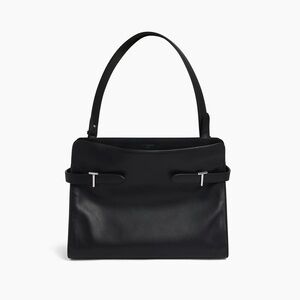 Le Tanneur LARGE SHOULDERBAG IN SMOOTH LEATHER AND NUBUCK